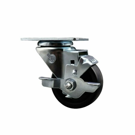 SERVICE CASTER Assure Parts 190CW223125S Replacement Caster with Brake ASS-SCC-20S314-POS-TLB